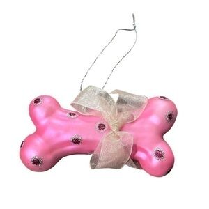 Katherine's Collection Dog Bone Ornament 
Fifi Poodle in Paris Pink Retired